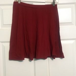 Maroon Skater Skirt